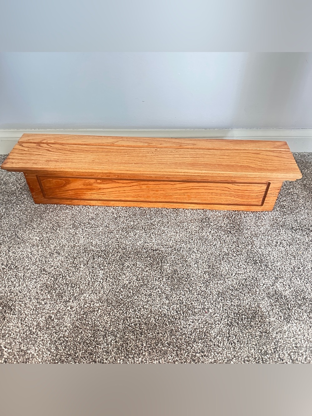 Vintage wood 24” shelf/planter